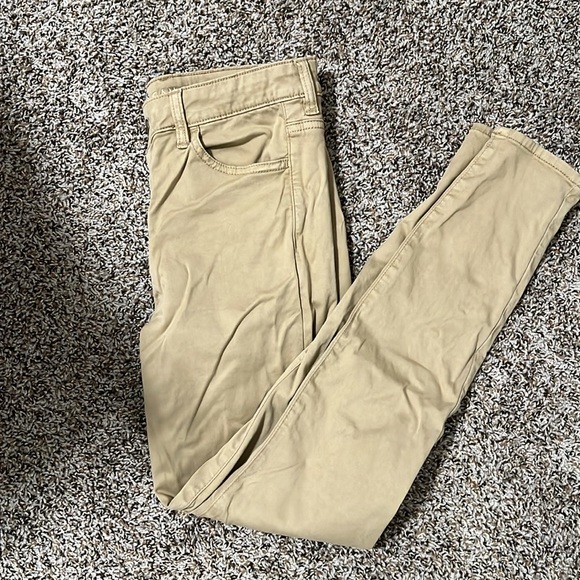 AE High Waisted Jegging Khaki size 8 like new condition - Picture 6 of 7